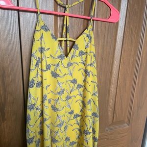 Yellow floral tank